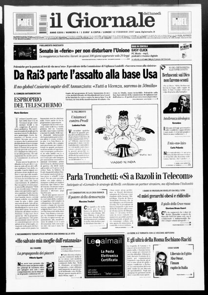 Il giornale del lunedi